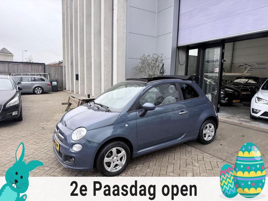 Fiat 500 C 1.4 Sport CABRIO! LEER! PDC! 101PK! INRUIL MOGELI, 101 pk, Gebruikt, Zwart, 4 cilinders