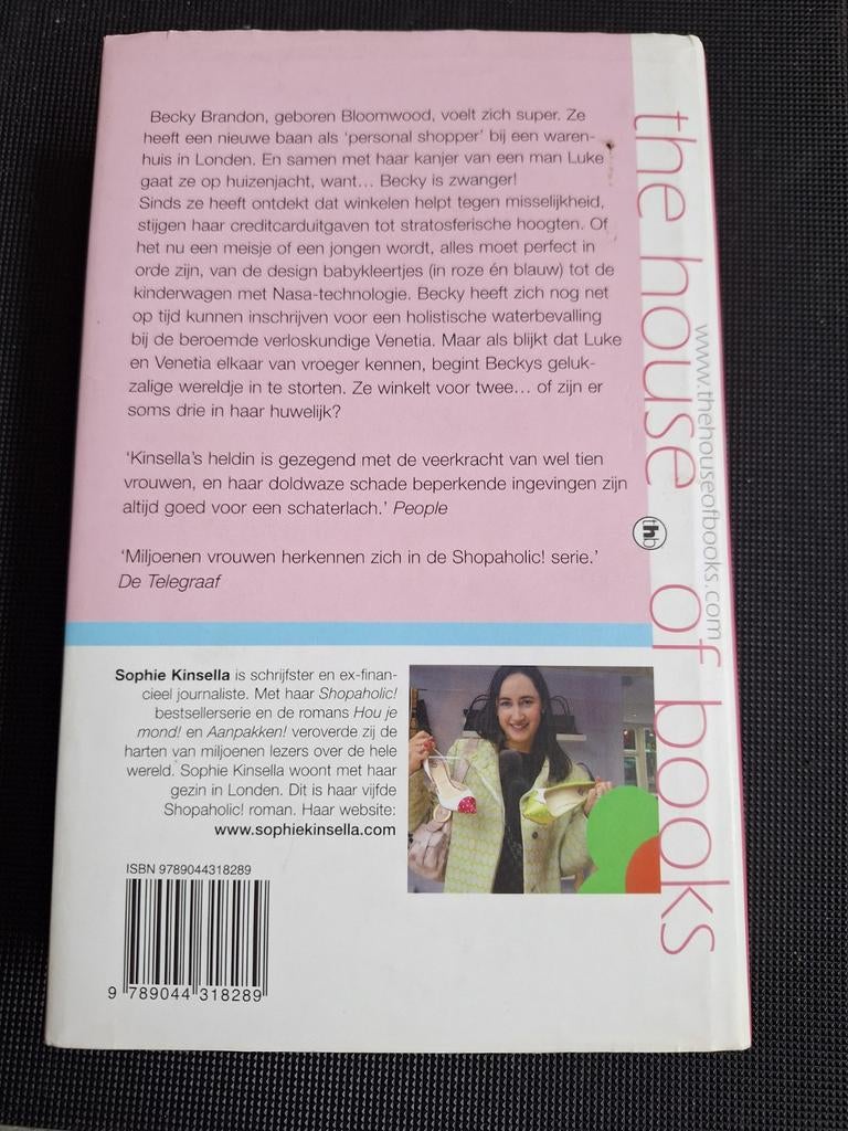 Boek shopaholic en baby, Sophie Kinsella, Wereld overig, Ophalen of Verzenden, Zo goed als nieuw