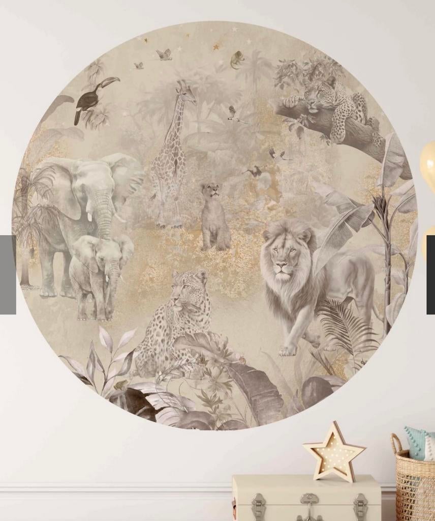 Fleur Des Fleurs cirkel Jungle Paradise warm gold nieuw, Ophalen of Verzenden, Minder dan 10 m², Beige