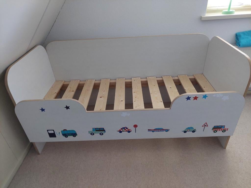 Kinderbedje, Kinderen en Baby's, Kinderkamer | Bedden, Ophalen, 70 tot 85 cm, 140 tot 160 cm, Zo goed als nieuw