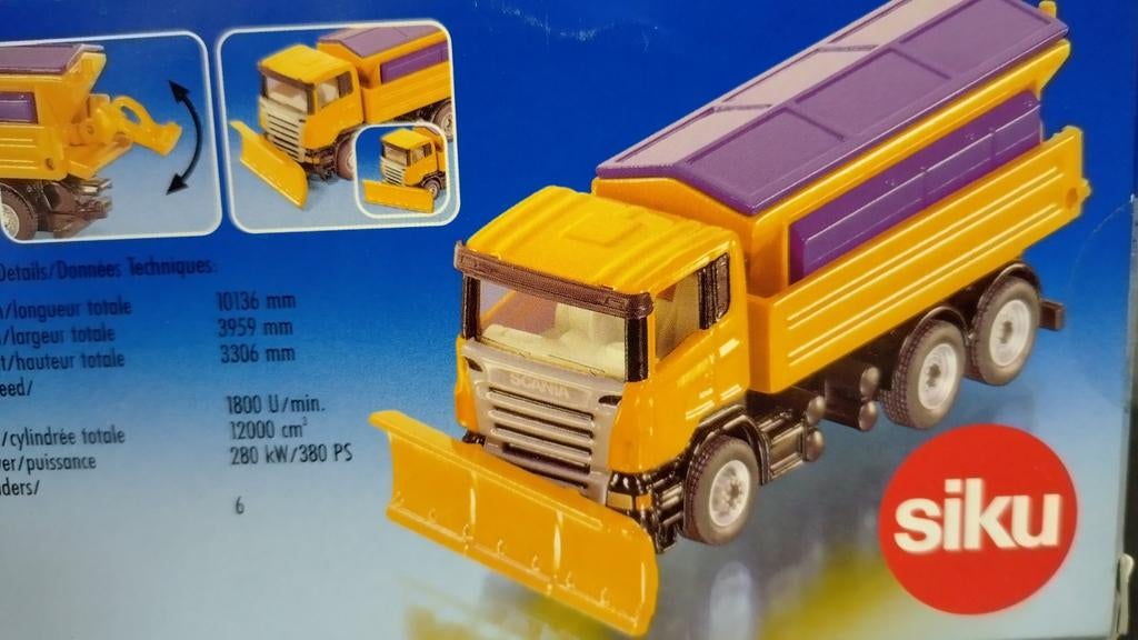 Scania winterdienst 1:87 Siku 1898 Pol, Hobby en Vrije tijd, SIKU, Ophalen of Verzenden, Bus of Vrachtwagen, Schlittenbacherstrasse 60 Lüdenscheid