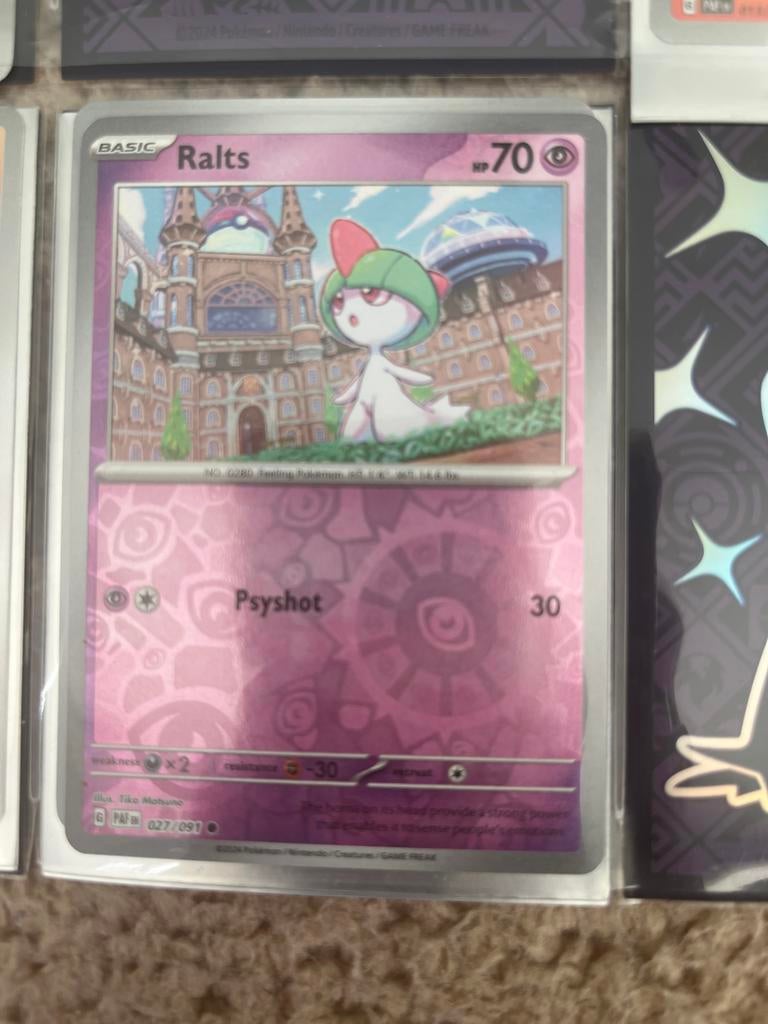 Pokémon kaart Ralts 027/091, Ophalen of Verzenden, Gebruikt, Losse kaart