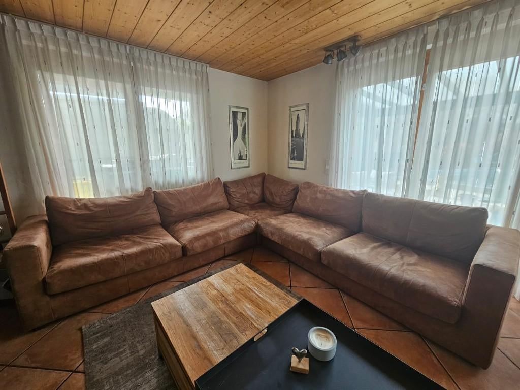 Hoekbankstel. Lekkere relaxbank, Ophalen, Zo goed als nieuw, Stof, Modern/klassiek