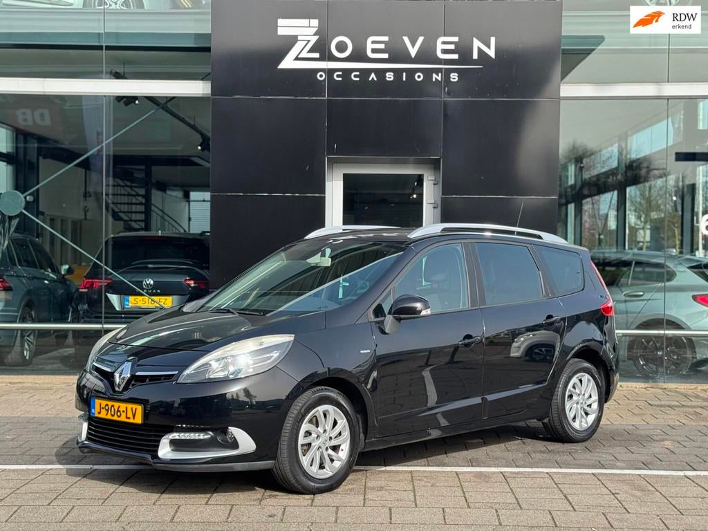 Renault Grand Scénic 1.2 TCe Limited 7p., Gebruikt, 4 cilinders, Zwart, Handgeschakeld