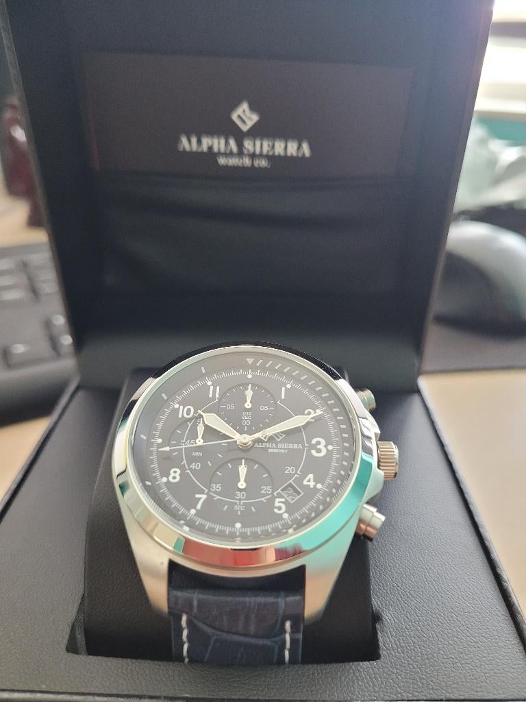 Alpha Sierra Hornet SPORT SB03 SEIKO Nieuw t.w.v € 399-,, Blauw, IOS, Nieuw, Ophalen of Verzenden
