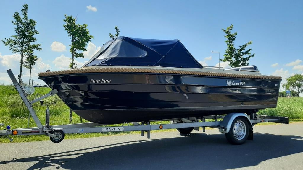Wizard 490 sloep, Watersport en Boten, Ophalen, Gebruikt, Tot 10 pk, 3 tot 6 meter