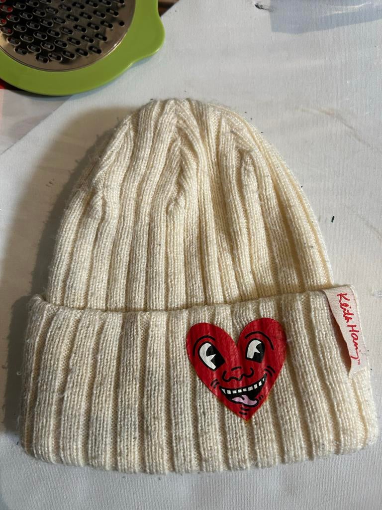 Meisjes muts met Keith Haring Hart, Ophalen of Verzenden, Gebruikt, Meisje, Muts