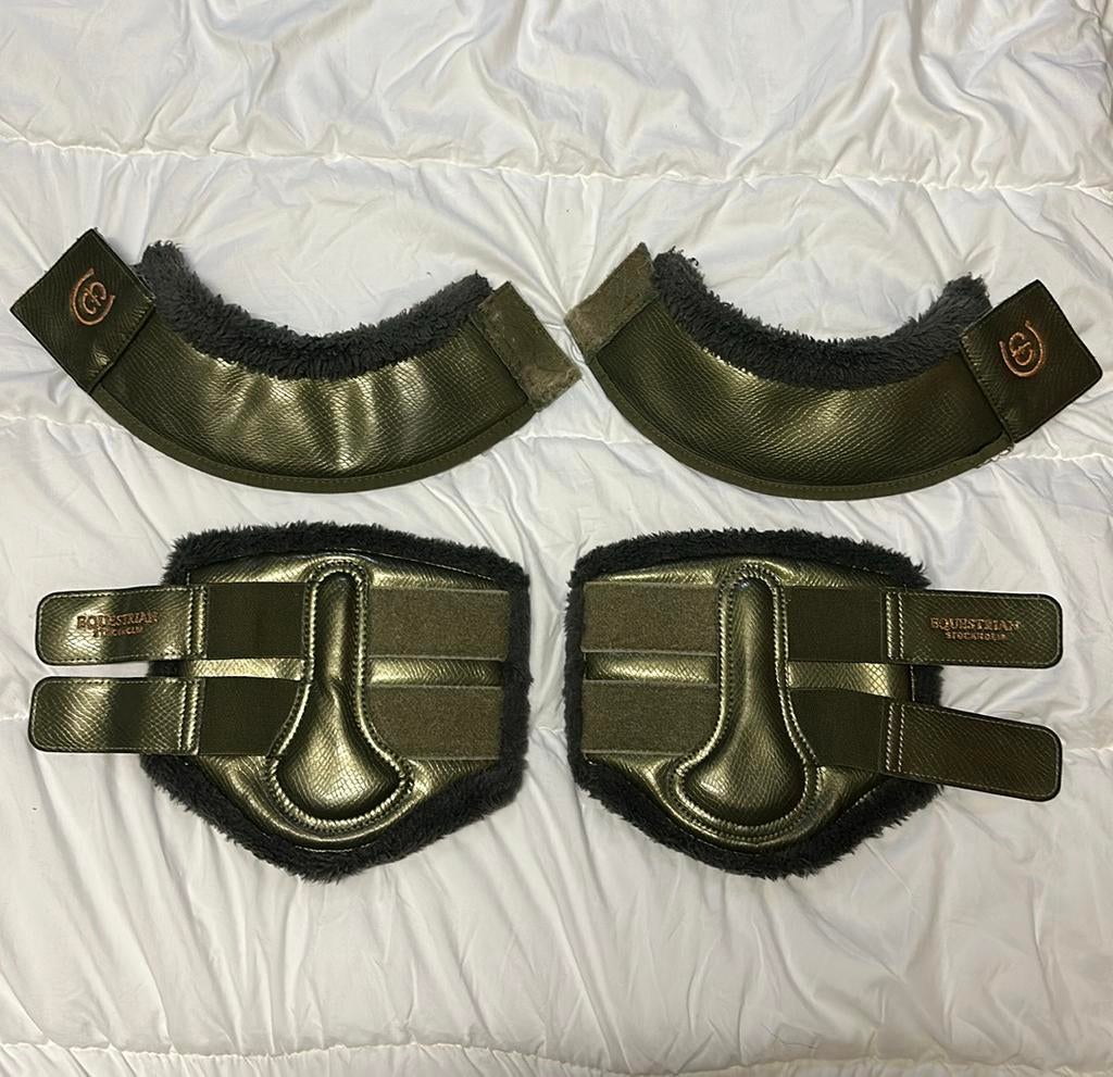 Equestrian Stockholm beenbeschermers S & springschoenen M, Ophalen of Verzenden, Zo goed als nieuw