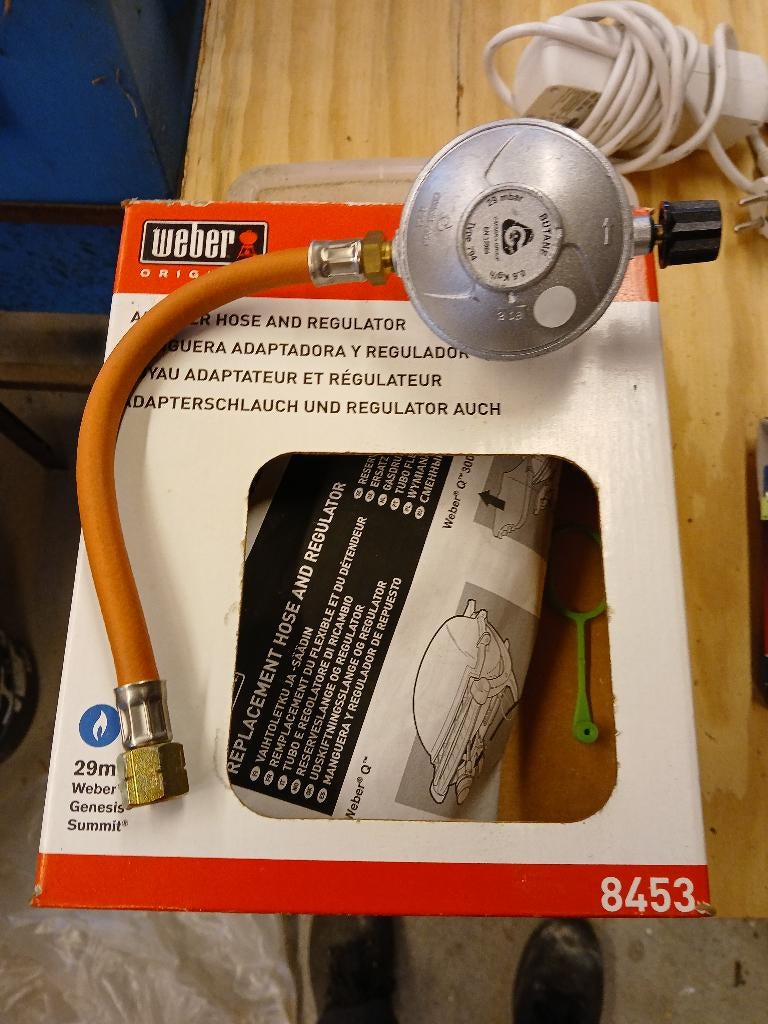 Weber gasdrukregelaar + gasfleshouder, Ophalen of Verzenden, Nieuw