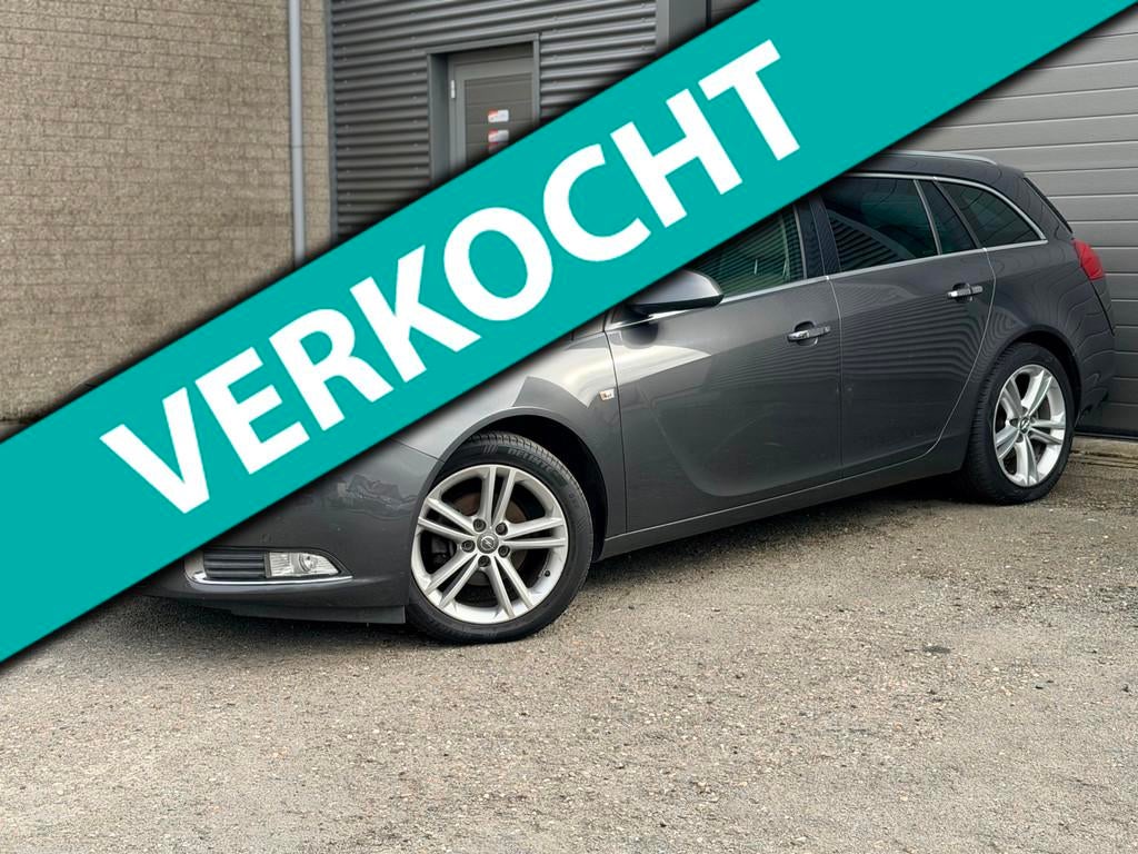 Opel Insignia Sports Tourer 1.4 Turbo, Euro 5, Gebruikt, 4 cilinders, Leder en Stof