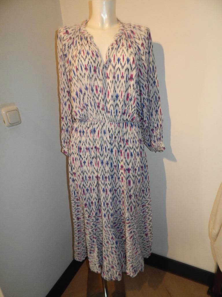 Isabel Marant heerlijk luchtige jurk in print kleuren mt 42