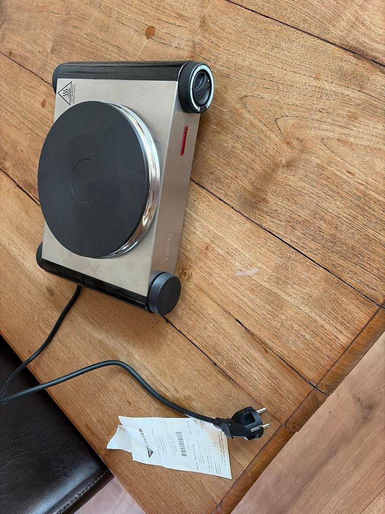 Tristar KP-6191 Kookplaat - Elektrisch - 1 Kookzone, Witgoed en Apparatuur, Kookplaten, 3 kookzones of minder, Ophalen of Verzenden