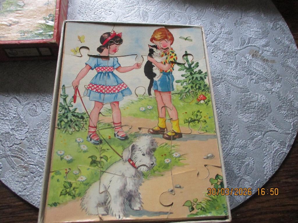 puzzels  oude, Ophalen of Verzenden, Minder dan 500 stukjes, Gebruikt