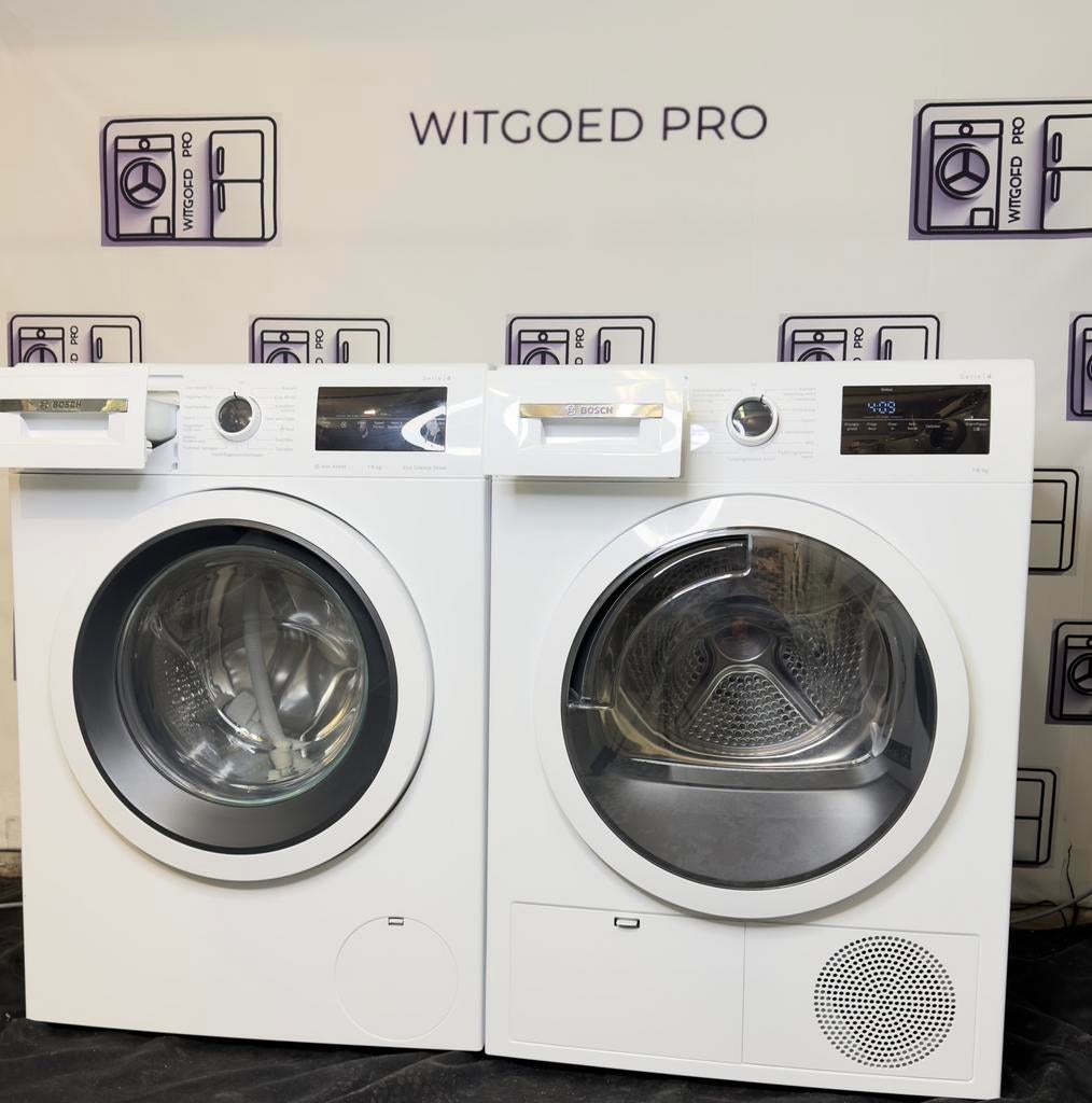 Bosch Serie 4 Wasmachine & Warmtepompdroger A+++ (2024), 8 tot 10 kg, Ophalen of Verzenden, 85 tot 90 cm, 1600 toeren of meer