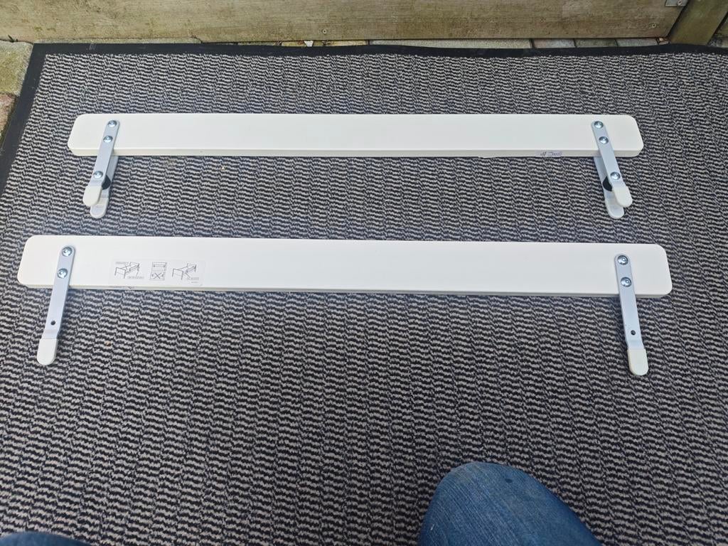 IKEA Bedhekje – Wit – Uitvalbeveiliging (2 stuks), Ophalen, Nieuw