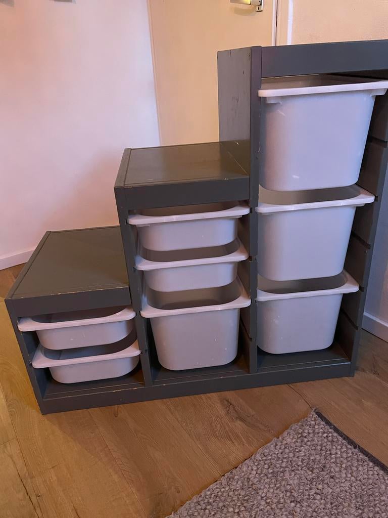 IKEA trofast (hout) kast met bakken, geverfd, Ophalen, Gebruikt, Kast