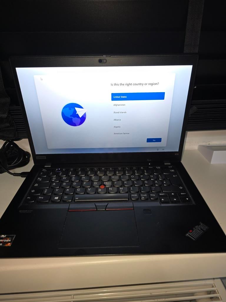 Lenovo ThinkPad X13 - AMD Ryzen 7 Pro - 16GB RAM - 128GB SSD, Computers en Software, Windows Laptops, Zo goed als nieuw, 13 inch