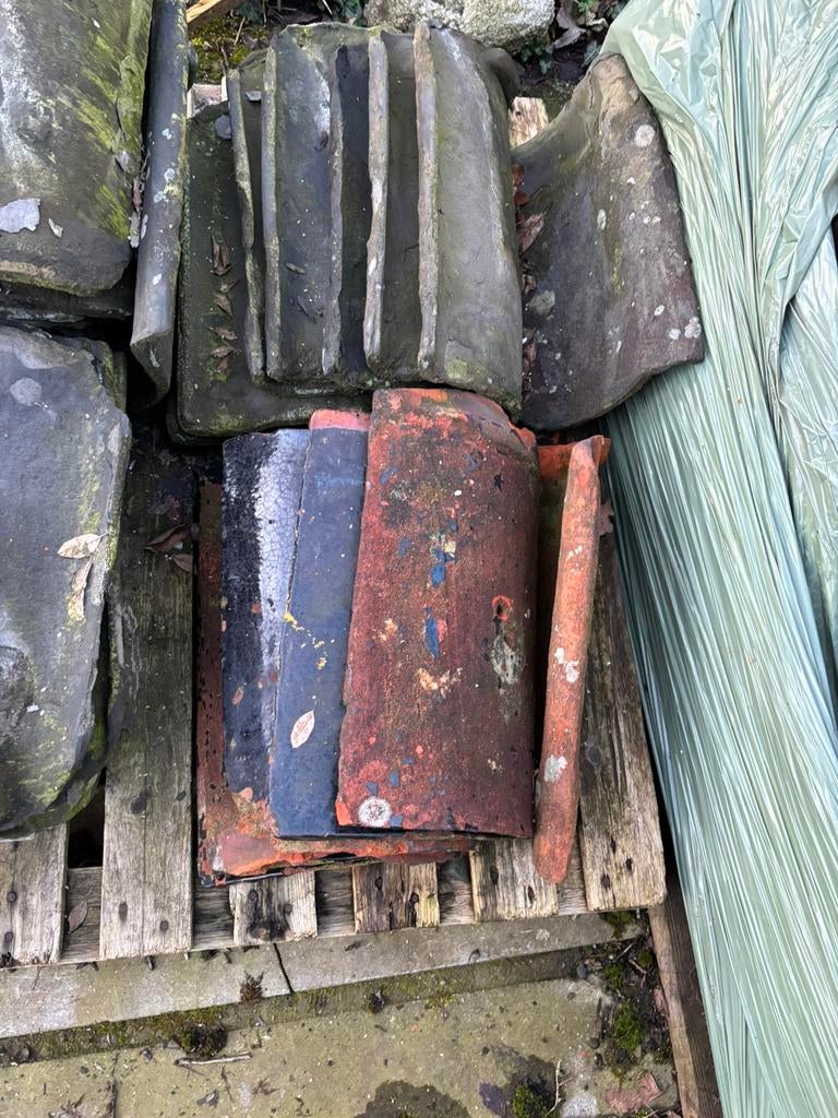 Oud hollandse pannen, Ophalen, Steen of Klei, Zo goed als nieuw, 15 m² of meer