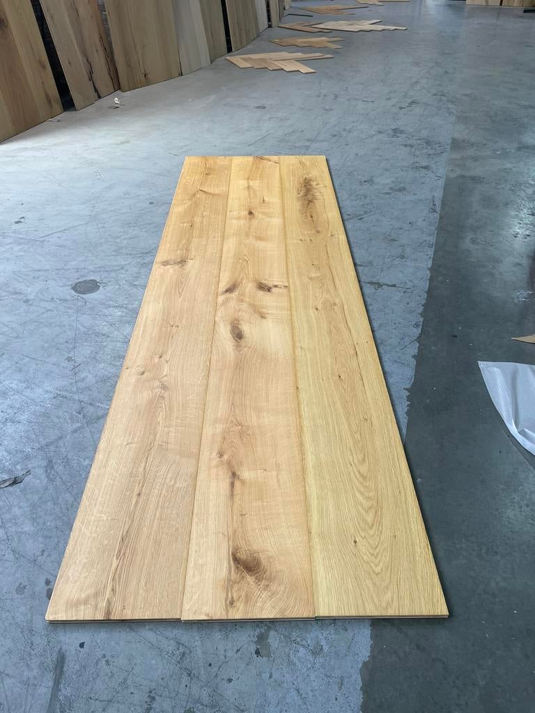 Uniek!! 30cm breed 300cm lang eiken vloer naturel geolied, Ophalen of Verzenden, Zo goed als nieuw, 75 m² of meer, Parket
