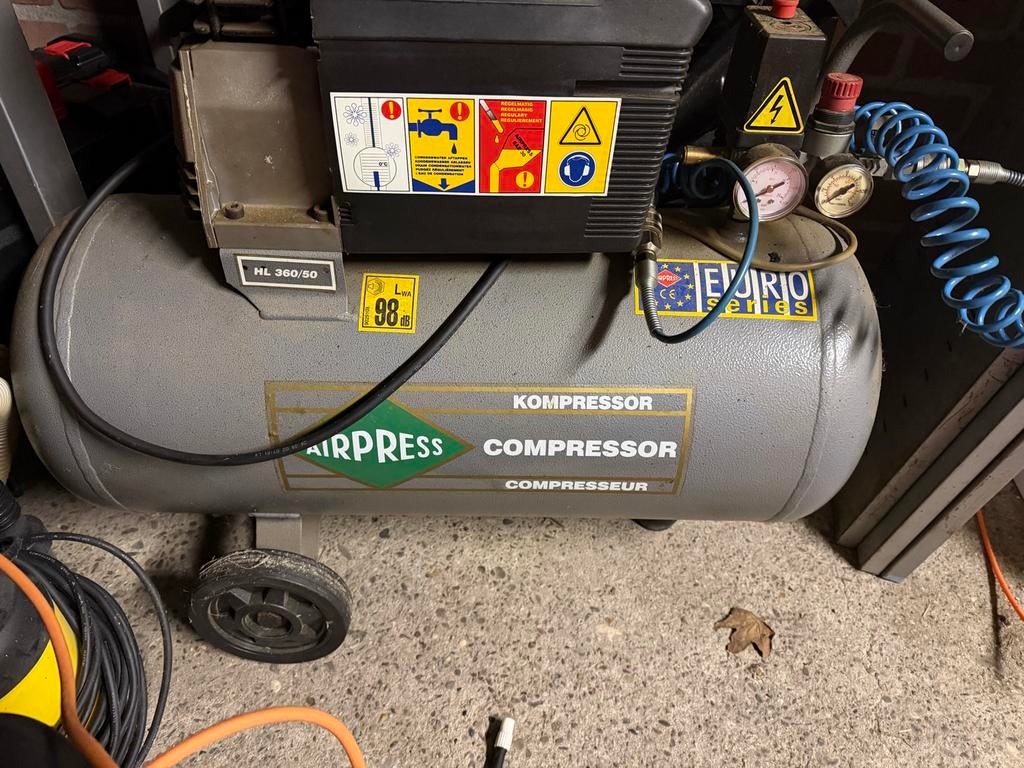 Airpress HL 360/50 Compressor - Euro-serie, Doe-het-zelf en Verbouw, Compressors, Ophalen, Gebruikt, 6 tot 10 bar, 25 tot 100 liter
