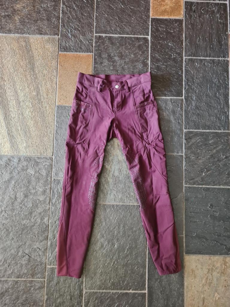 Paardrijbroek montar bordeaurood maat 164, Dieren en Toebehoren, Paardrijkleding, Kinderen, Dressuur, Ophalen of Verzenden, Zo goed als nieuw