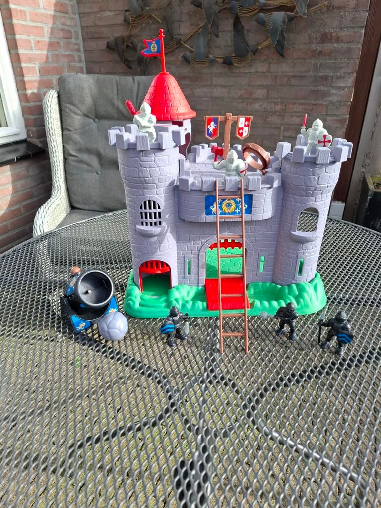 Kasteel met ridders en kanon - Compleet speelset, Ophalen of Verzenden, Gebruikt, Jongen of Meisje