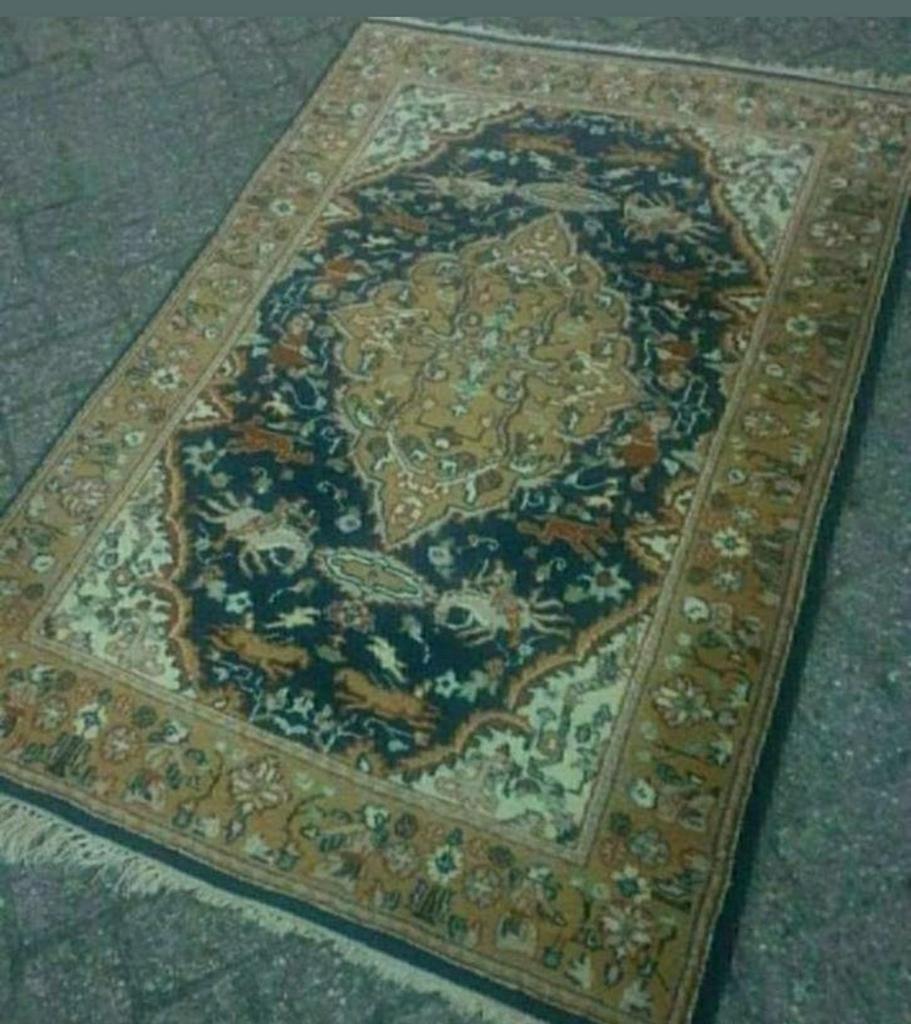 Prachtig handgeknoopt perzisch tapijt 102x148, Ophalen of Verzenden, Zo goed als nieuw