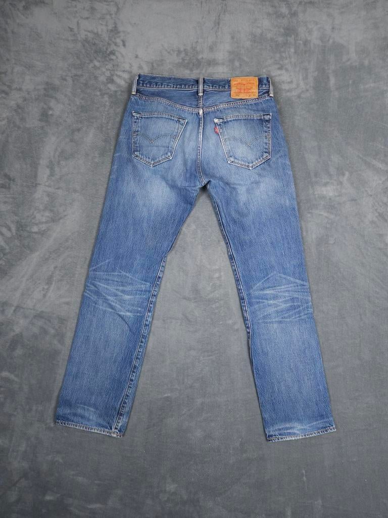 Levis Broek 501 W32 L32 Straight Fit Blauw Jeans, Blauw, ., W32 (confectie 46) of kleiner, Ophalen of Verzenden