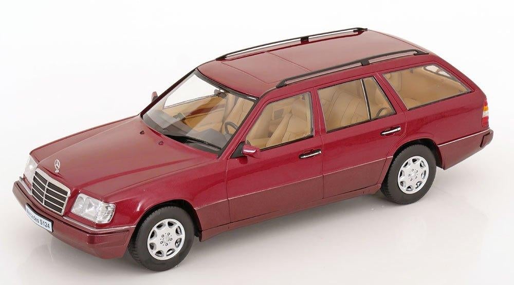 Mercedes-Benz E-Klasse (S214) T-Modell 1995 Rood Metallic 1-, Hobby en Vrije tijd, Modelauto's | 1:18, Overige merken, Tschuiten@hotmail.com