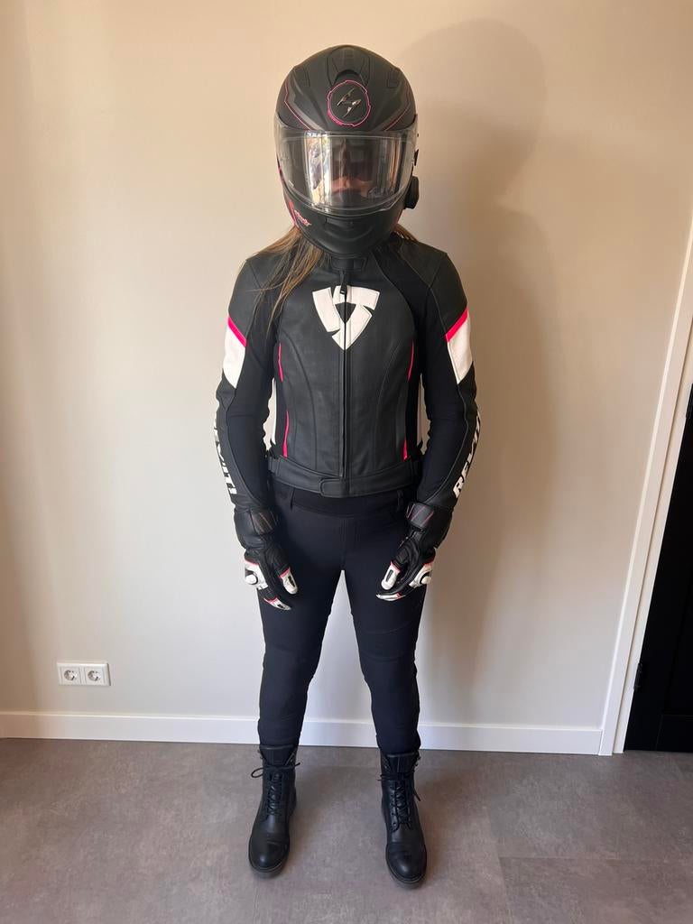 Dames motorpak RE'VIT! Roze, Motoren, Ophalen of Verzenden, Tweedehands, Dames, Combipak