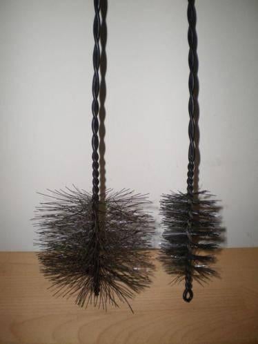 Schoorsteen borstels Ø 80 en 130 mm, Ophalen of Verzenden, Bezem of Borstel