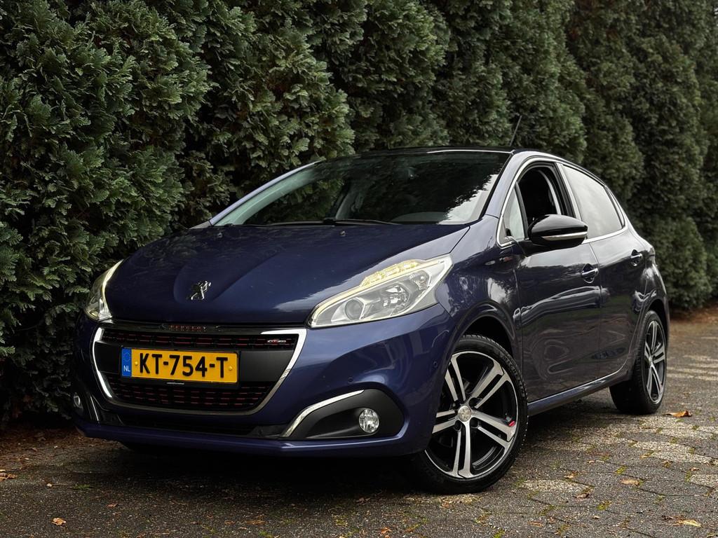 Peugeot 208 1.2 PureTech GT-line | Pano | Navi | Climate, Voorwielaandrijving, Euro 6, Blauw, 23 km/l