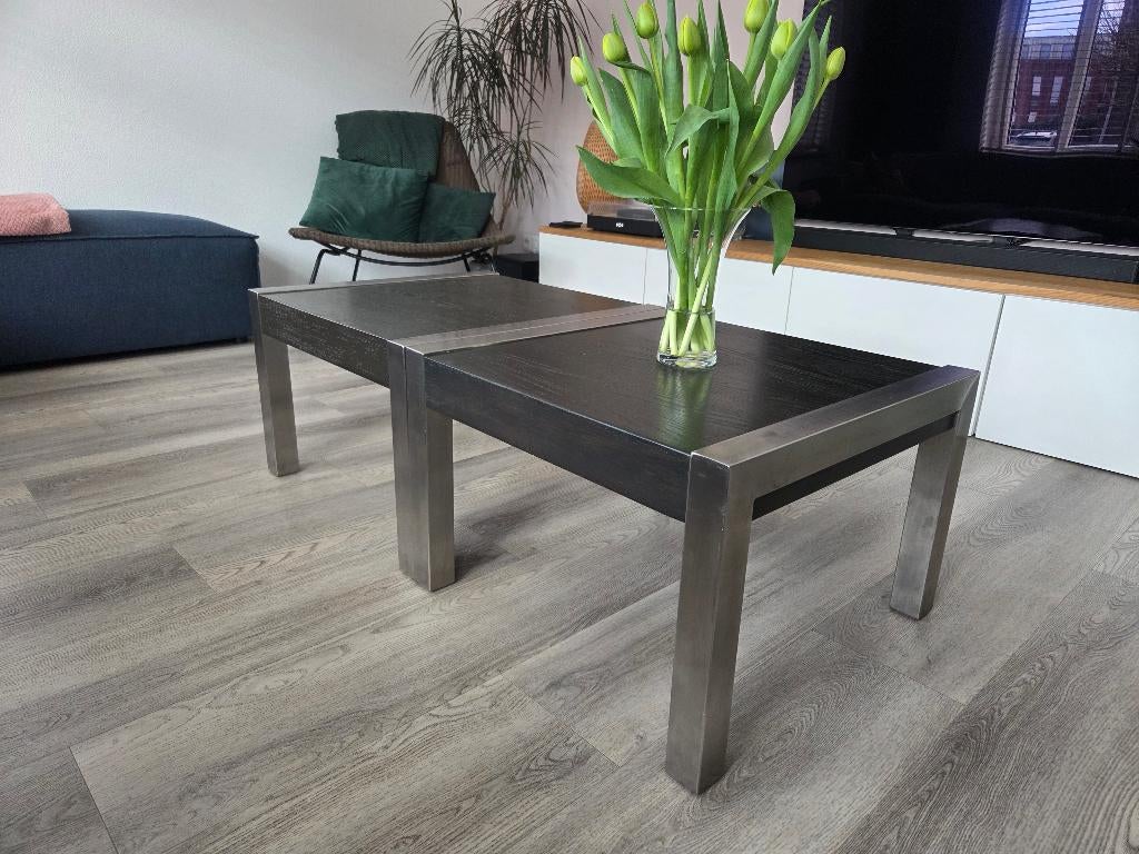 Salontafel, Ophalen, Gebruikt, 50 tot 100 cm, Vierkant