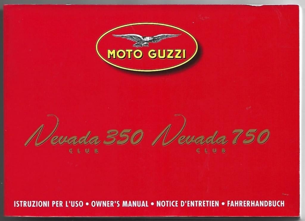 Moto Guzzi Nevada 350 Nevada 750 manual handleiding (029v), Ophalen of Verzenden, Moto Guzzi