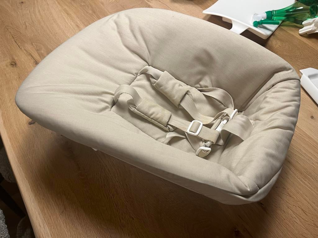 Stokke Newborn Set voor Tripp Trapp met hoes, Ophalen, Gebruikt, Meegroeistoel, Gordel(s)