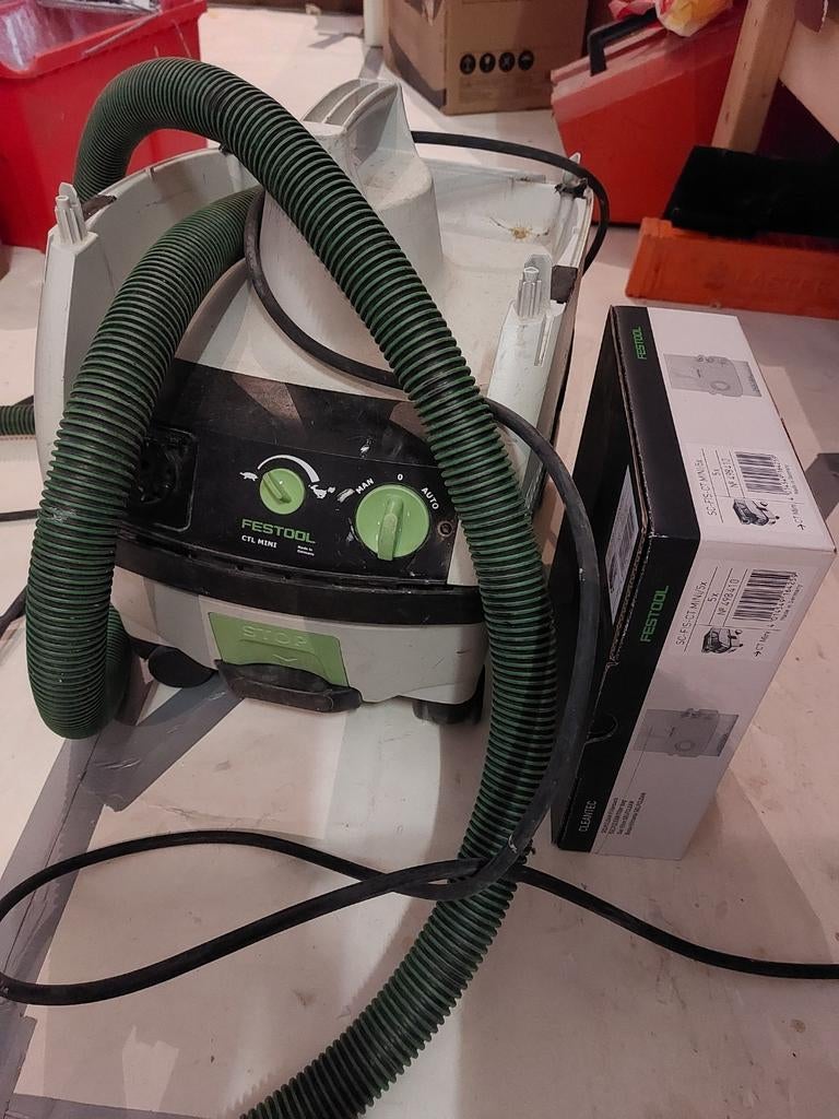 Festool stofzuiger CTL Mini, incl. slang en stofzakken, Ophalen of Verzenden
