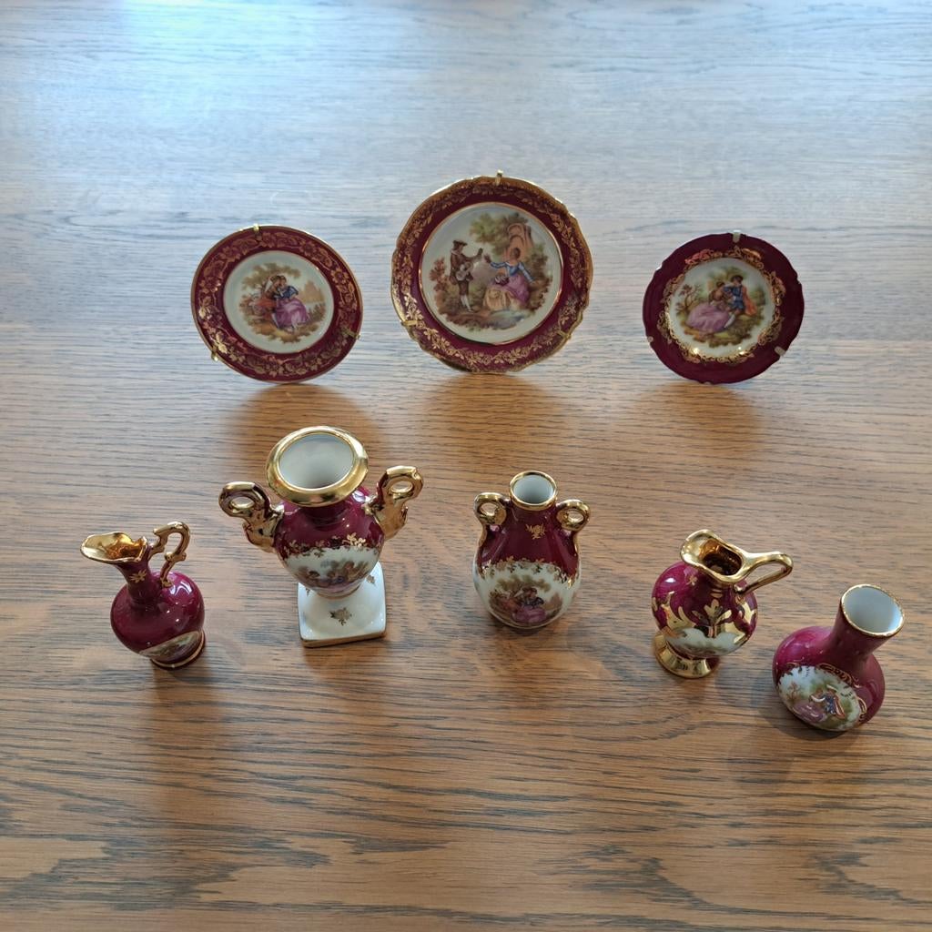 Antiek limoges porselein., Antiek en Kunst, Antiek | Porselein, Ophalen of Verzenden