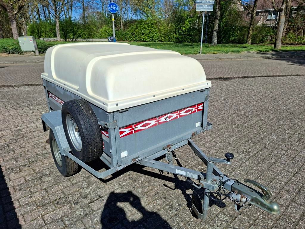 Erka Aanhanger / Bagagewagen met voorbereiding dakdragers fi, Ophalen, Gebruikt