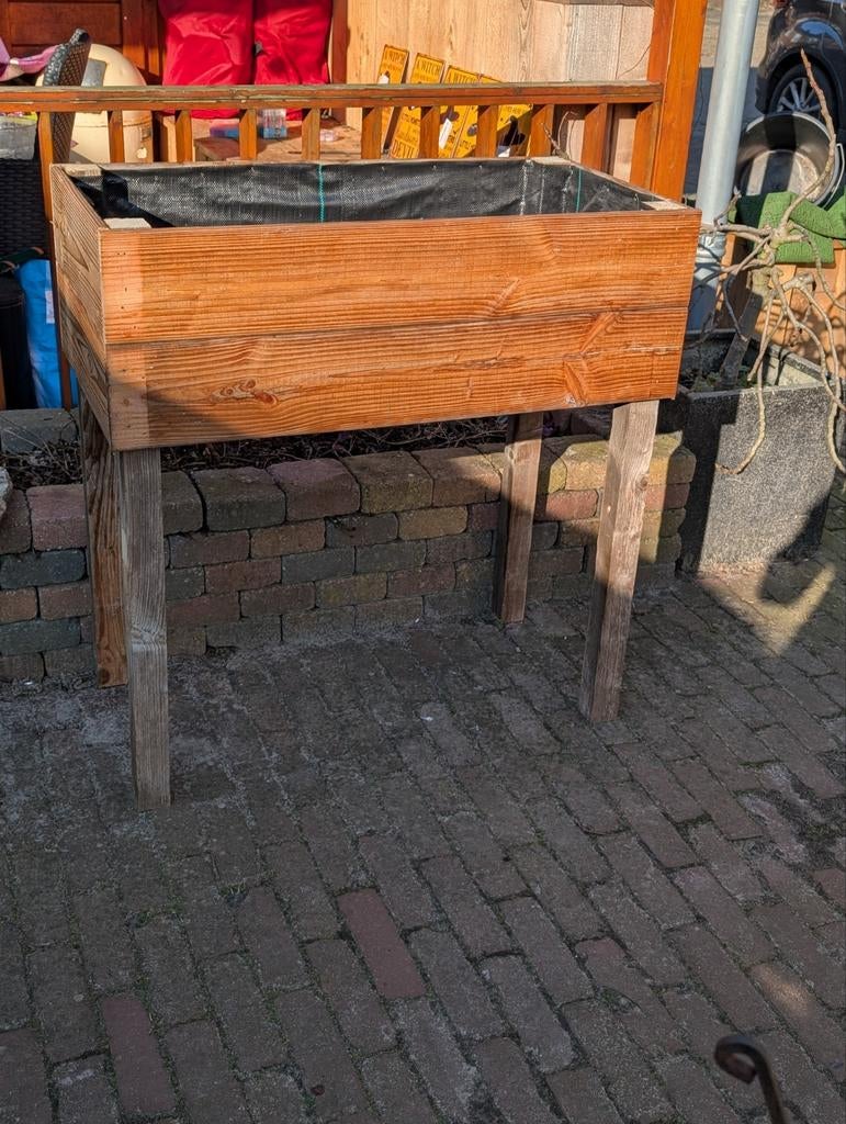 Kweektafel van gerecycled hout - Handgemaakt, Ophalen, Nieuw, Balkon, 60 tot 100 cm