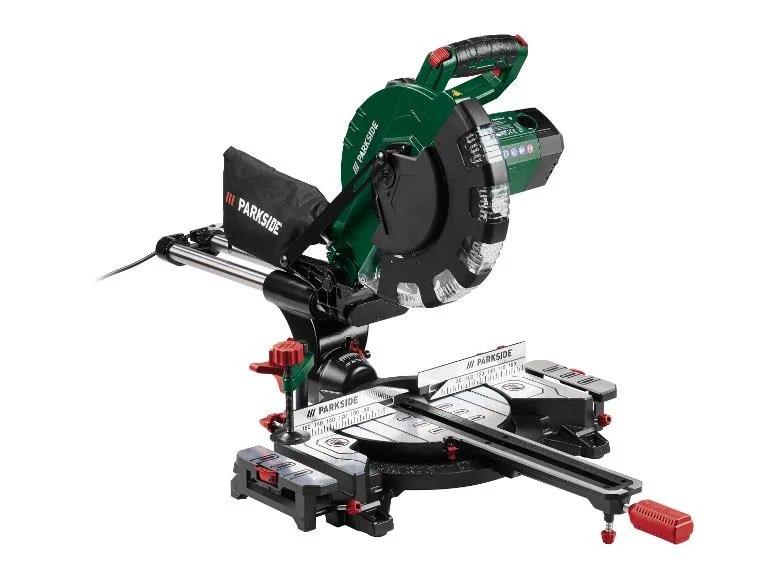 Afkortzaag met verstekfunctie 2000 W zaagblad 254 mm TE HUUR, Ophalen, 70 mm of meer, Nieuw, Afkortzaag