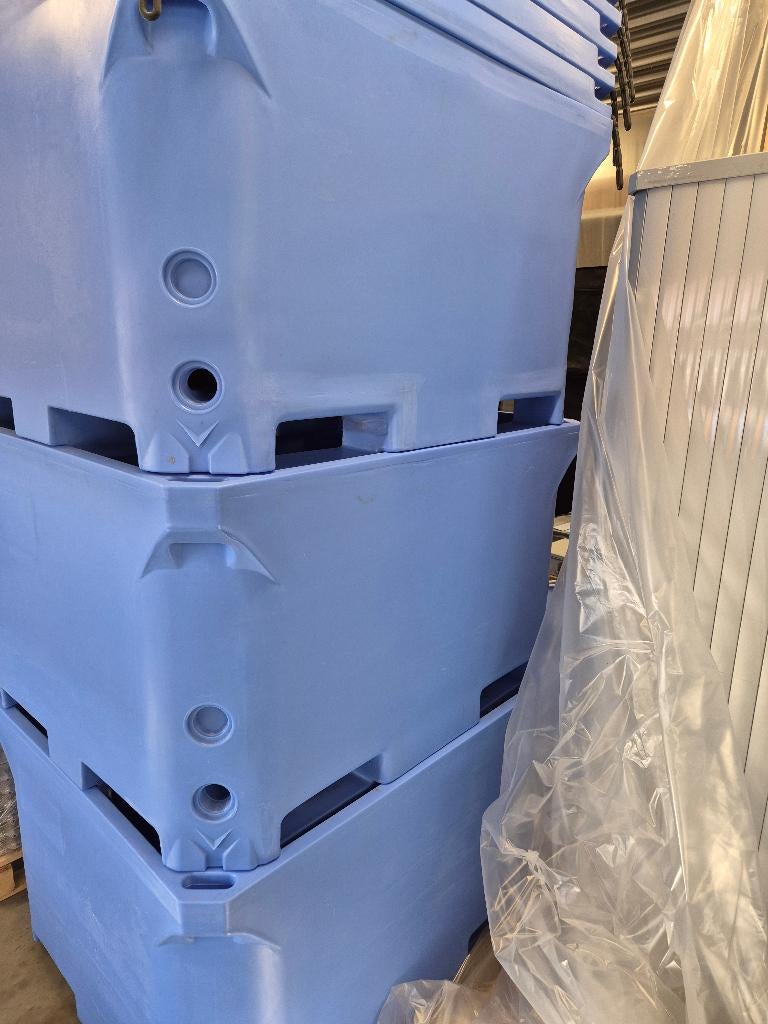 Boxpall kunststof hygiënebox BI-700 liter palletbox, Doe-het-zelf en Verbouw, Kratten en Dozen, Ophalen, 100 cm of meer, 60 cm of meer