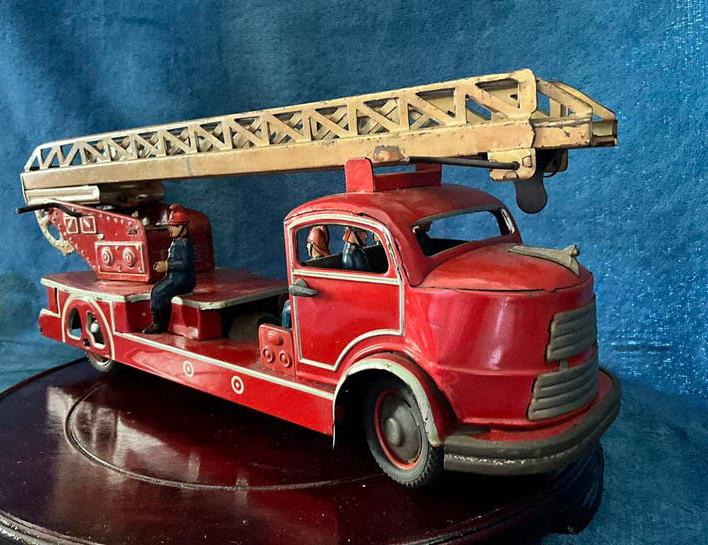 Zeldzame Antieke Blikken Brandweerwagen SG Neurenberg 1930, Antiek en Kunst, Antiek | Speelgoed, Ophalen of Verzenden