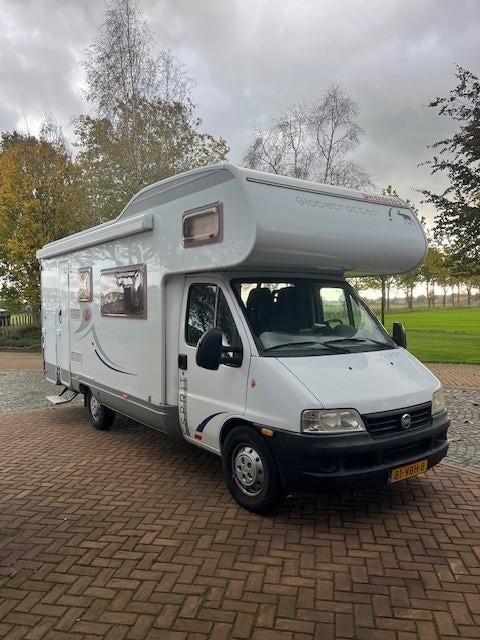 Dethleffs Globetrotter Esprit Camper – 7 Slaapplaatsen, Caravans en Kamperen, Campers, Fiat, Particulier, Koelkast, Imperial