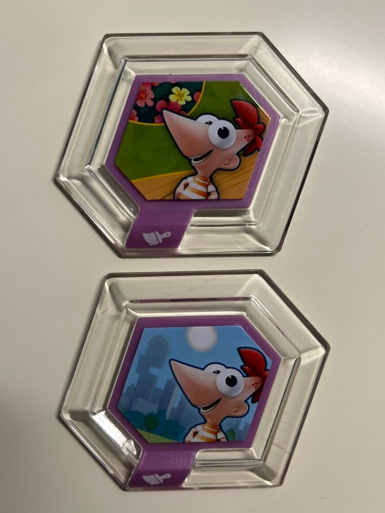 Disney Infinity 1.0 Phineas and Ferb power discs, Spelcomputers en Games, 1 speler, Ophalen of Verzenden, Zo goed als nieuw, Role Playing Game (Rpg)