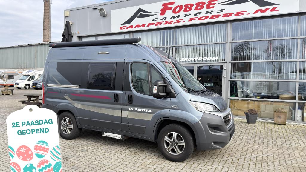 In Top staat en lekker Compact De Adria Twin 500 S Uit 2015, Buscamper of Camperbus, Ringverwarming, Fiat, Bedrijf