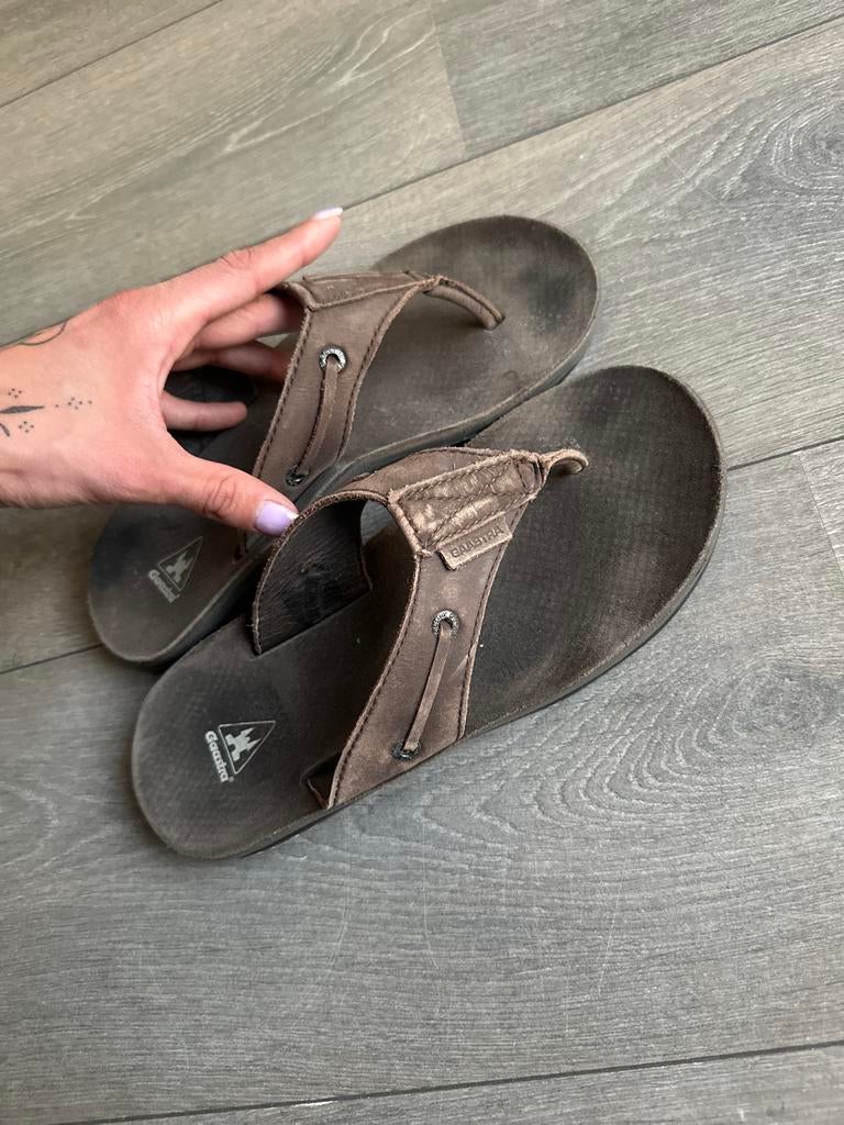 Leren Gaastra slippers maat 41, Ophalen of Verzenden, Gedragen, Bruin