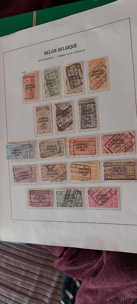 België Kranten zegels, Ophalen of Verzenden, Gestempeld, Treinen, Gestempeld