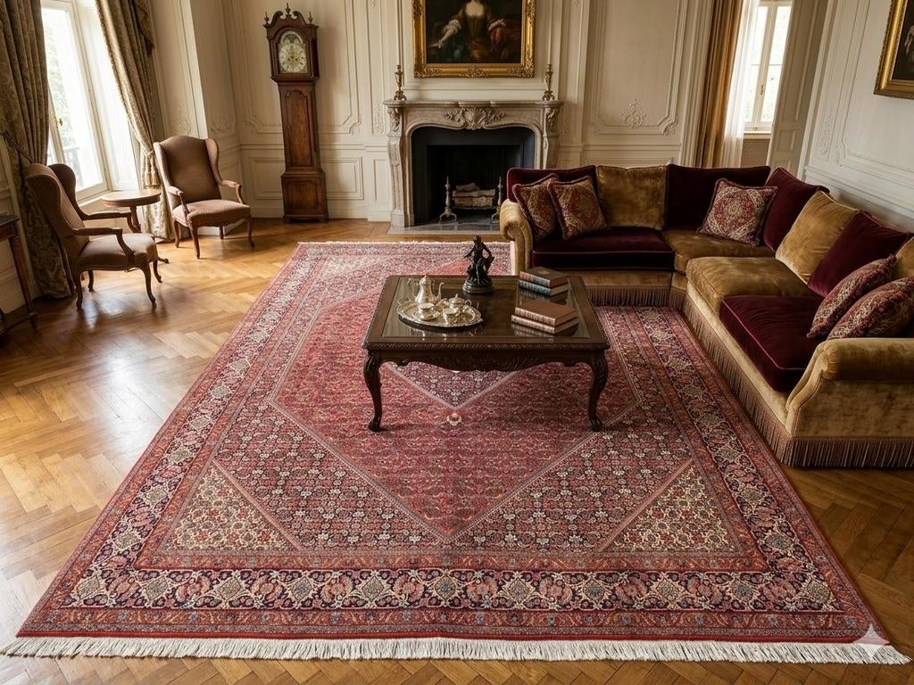 Handgeknoopt perzisch tapijt bidjar 300x400, Info@SlatsAntiek.nl, Crème, Perzisch, Vof Slats Antiek