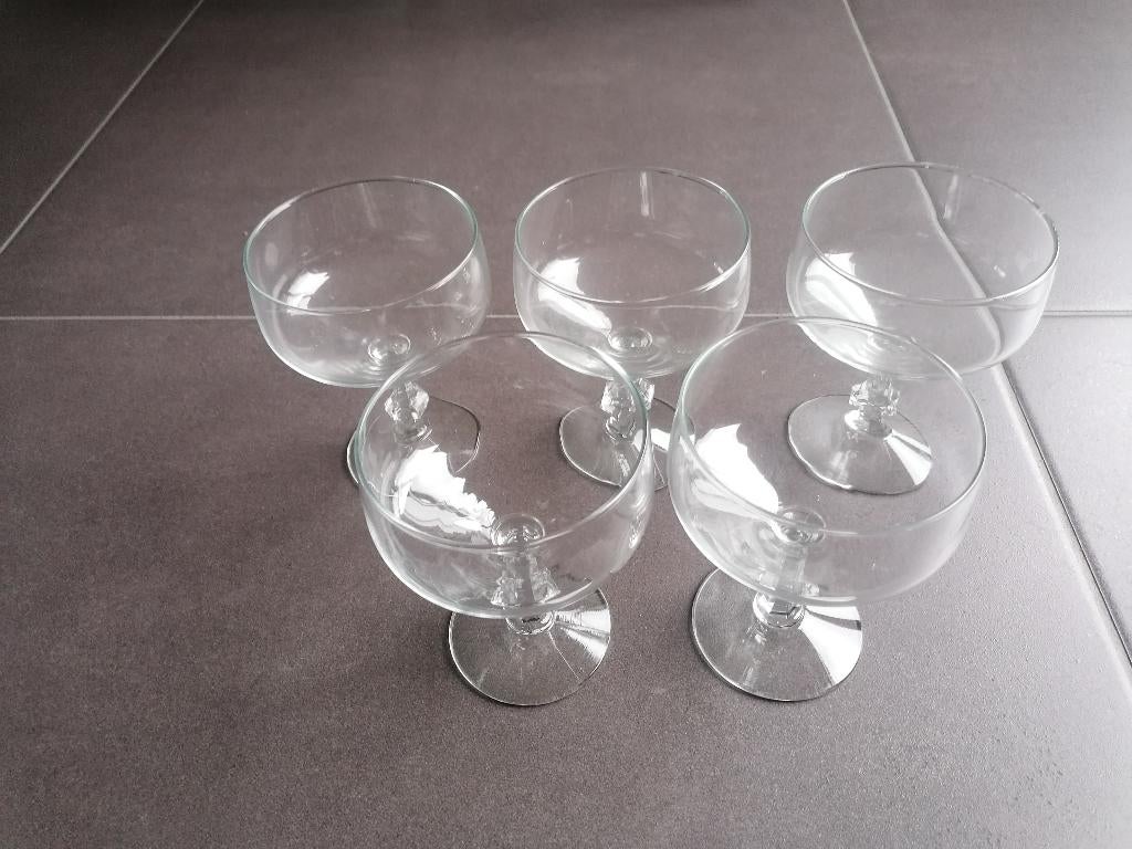 5 glazen schaaltjes, Verzenden, Nieuw, Overige stijlen, Glas