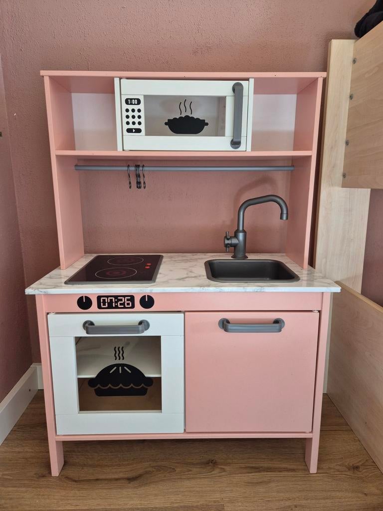 Ikea Duktig Speelkeuken Roze met Little Dutch Accessoires, Ophalen, Zo goed als nieuw, Hout, Speelkeuken